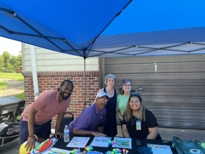 Community Partners display table